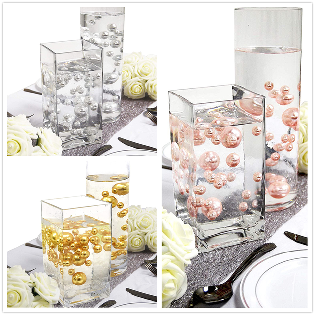 Floating Pearls Wedding Vases, Floating Pearl Vase Fillers